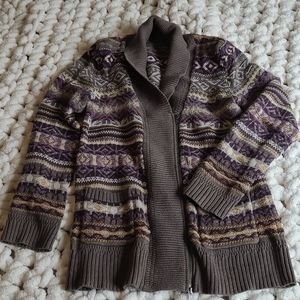 Cozy zip cardigan